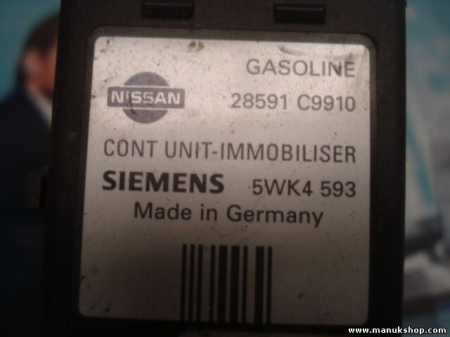Steuergerät Wegfahrsperre Alarmmodul Nissan 28591C9910 SIEMENS 5WK4593