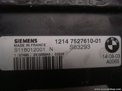 Motorsteuergerät BMW MINI COOPER SIEMENS S118012001N 1214 7527610-01 7536024