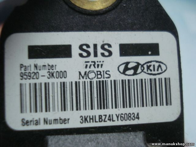 Airbagsensor Airbagsteuergerät Hyundai i30 TRW 959203K000 95920-3K000