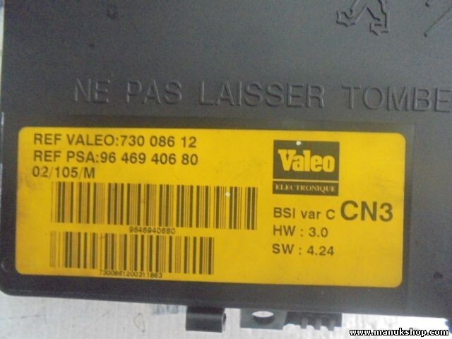 SicherungskastenCitroen Xsara II 2 VALEO CN3 HW 3.0 SW 4.24 9646940680