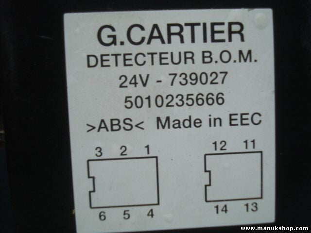 Steuergerät Detektor Renault Trucks G.CARTIER DETECTEUR 24V-739027 5010235666