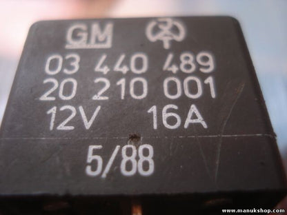 Relais Opel Kadett Corsa A Astra F GM 12V 16A 03440489 20210001