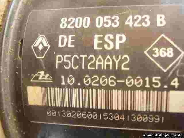 ABS Hydraulikblock Renault Laguna Espace 8200053423B 10096014113 00008285D0