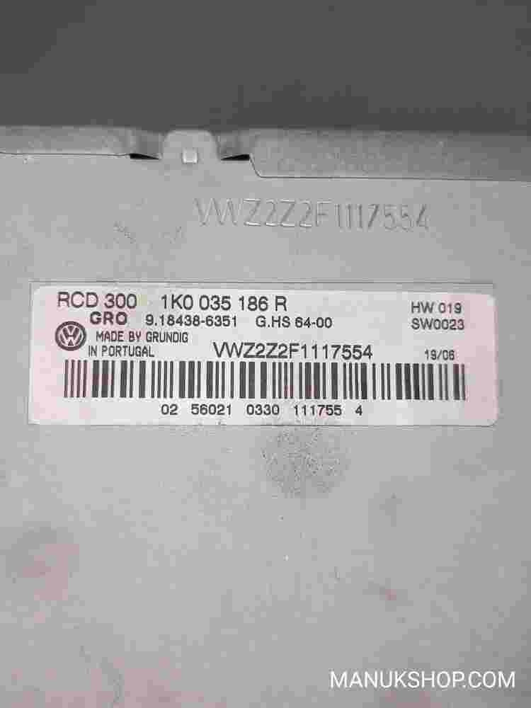 Multi-Info-Display Radio Passat Golf Touran Caddy RCD 300 1K0035186R  9184386351