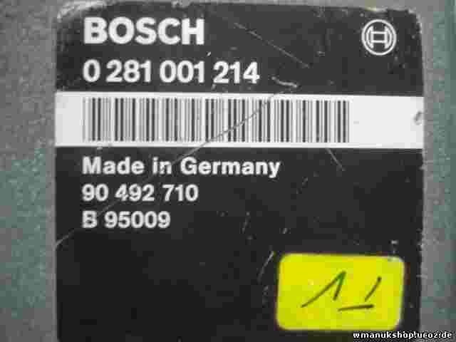 Motorsteuergerät Opel 2246211 DIESEL 90492710 90 492 710 B95009 BOSCH 0281001214