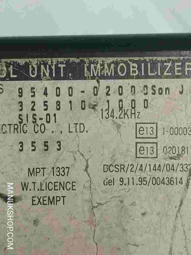 Steuergerät Wegfahrsperre Alarmmodul Hyundai Atos 9540002000 95400-02000