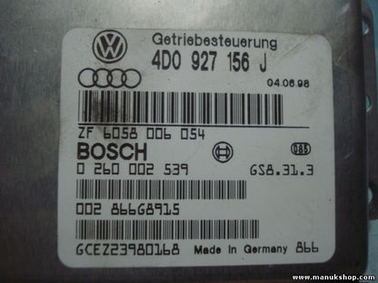 Getriebesteuerung Audi A8 S8 GS8313 4D0927156J 0260002539 ZF6058006054