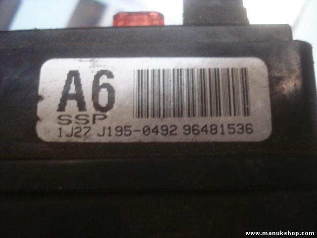 Sicherungskasten Chevrolet Nubira 96481536 A6 1J27 J195-0492