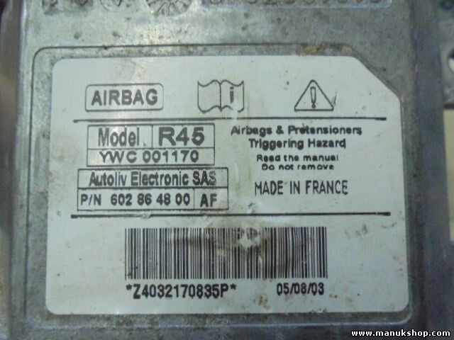 Airbagsensor Airbagsteuergerät Rover R45 YWC001170 YWC 001170 602864800AF