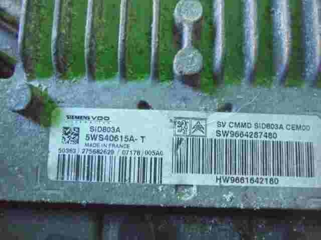 Motorsteuergerät Peugeot 407 SID803A SW9664287480 HW9661642180 5WS40615A-T