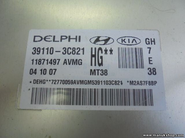 Motorsteuergerät Kia Opirus Amanti 3.5 3.8  2008 391103C821 DELPHI 11871497 AVMG