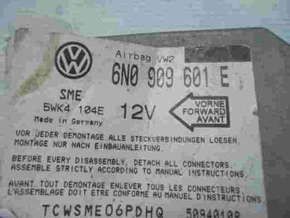 Airbagsensor Airbagsteuergerät Golf 3 Vento Sharan Lupo Polo 6N0909601E 5WK4104E