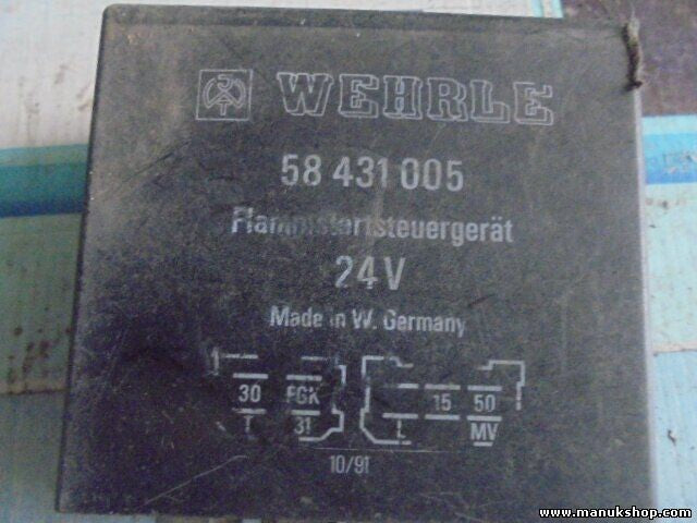 Flammstartsteuergerat Iveco WEHRLE 24V 58431005 58 431 005