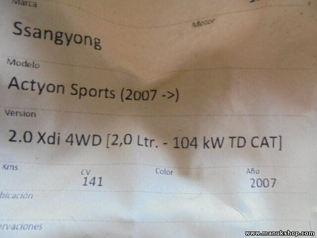 Wasserkühler SsangYong Actyon Sports 2.0 2007 2131009250 21310-09250 07012701