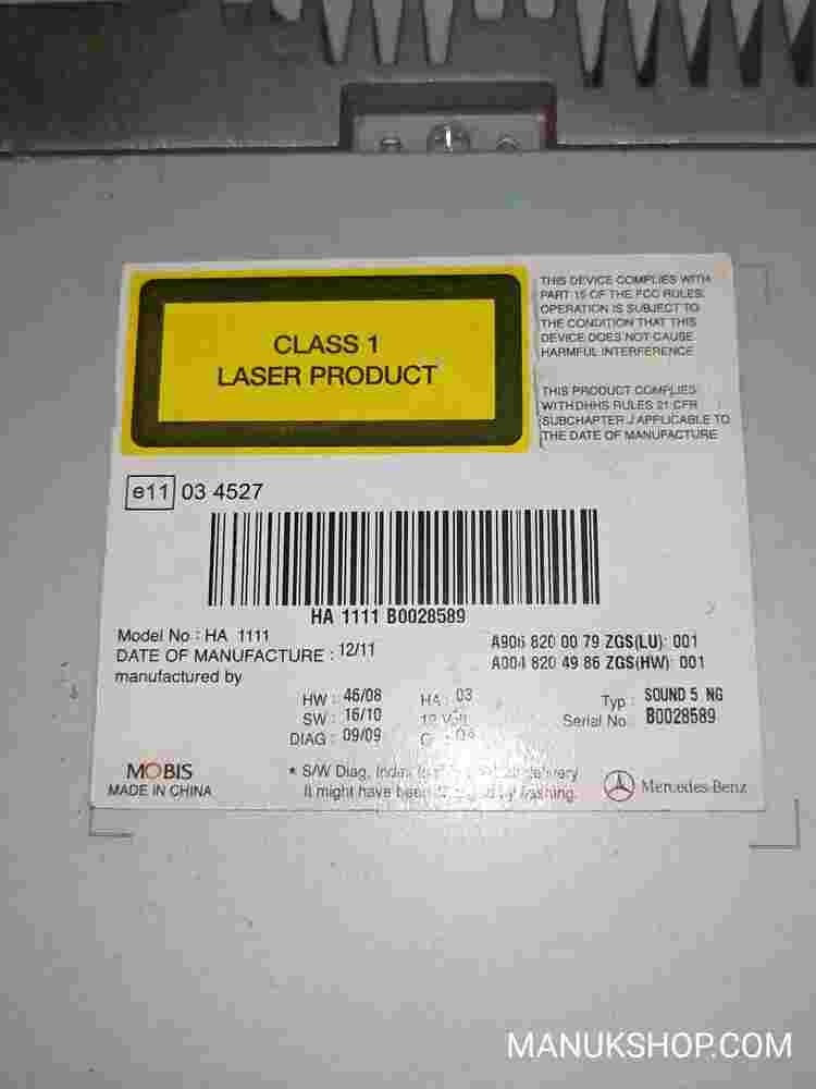 Radio CD WMA MP3 Mercedes Sprinter W906 W639 A9068200079 LU A0048204986 B0028589