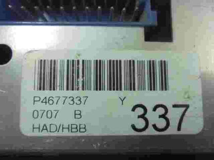 Klimabedienteil Chrysler Grand Voyager II / III P4677337 0707B HAD/HBB 337 58024