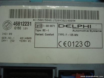 Zentralsteuergerät Fiat Punto Doblo 1.3 46812231 0046812231 DELPHI IND.09