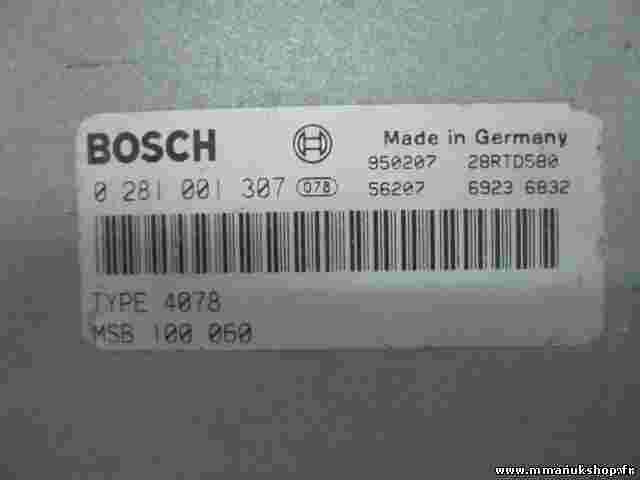Motorsteuergerät Rover 620 SDI 2.0 MSB100060 MSB 100 060 BOSCH 0281001307