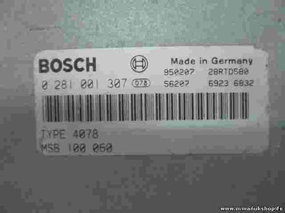 Motorsteuergerät Rover 620 SDI 2.0 MSB100060 MSB 100 060 BOSCH 0281001307