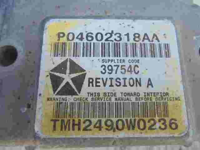 Airbagsensor Airbagsteuergerät  Chrysler 300 P04602318AA 39784C TMH2490W0236