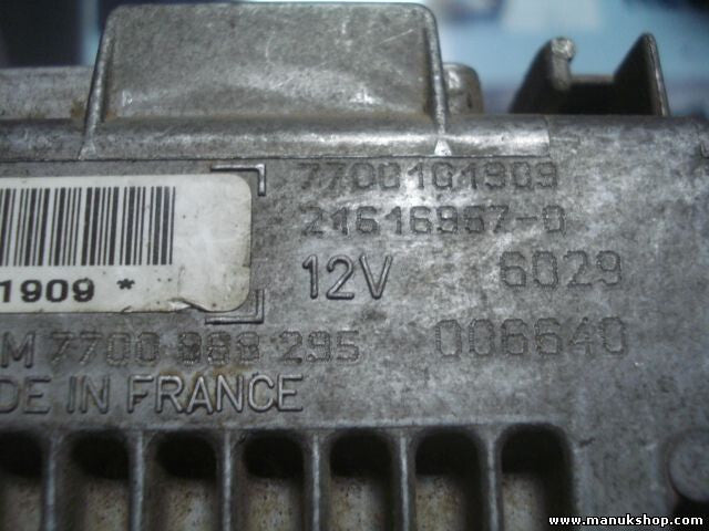Motorsteuergerät Renault Clio 1990- 1996 12V 7700101909 HOM7700868295 21616957-0