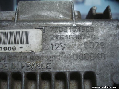 Motorsteuergerät Renault Clio 1990- 1996 12V 7700101909 HOM7700868295 21616957-0