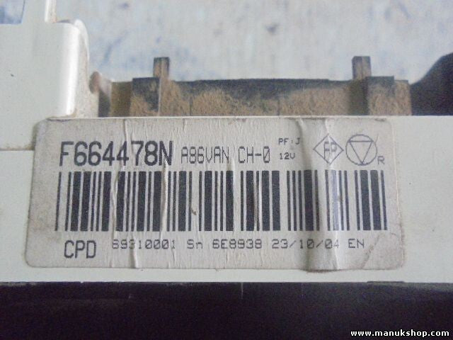 Heizungsbedienteil Citroen C2 C3 F664478N