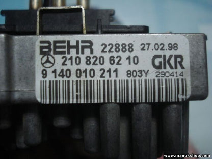 Widerstand Heizung Mercedes-Benz 2108206210 BEHR 9140010211 GKR 17156
