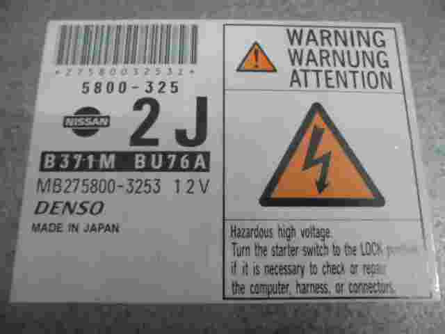 Motorsteuergerät Nissan Almera Tino N16 2000–06 MB2758003253 DENSO B371MBU76A