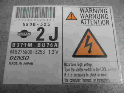 Motorsteuergerät Nissan Almera Tino N16 2000–06 MB2758003253 DENSO B371MBU76A