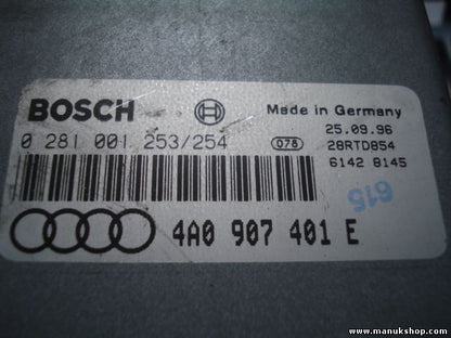 Motorsteuergerät Audi 4A0907401E 4A0 907 401 E 4AO907401E BOSCH 0281001254