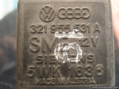 Wischer relais VW Volkswagen Audi NR.19 321955531A SIEMENS 5WK1636 5WK 1636