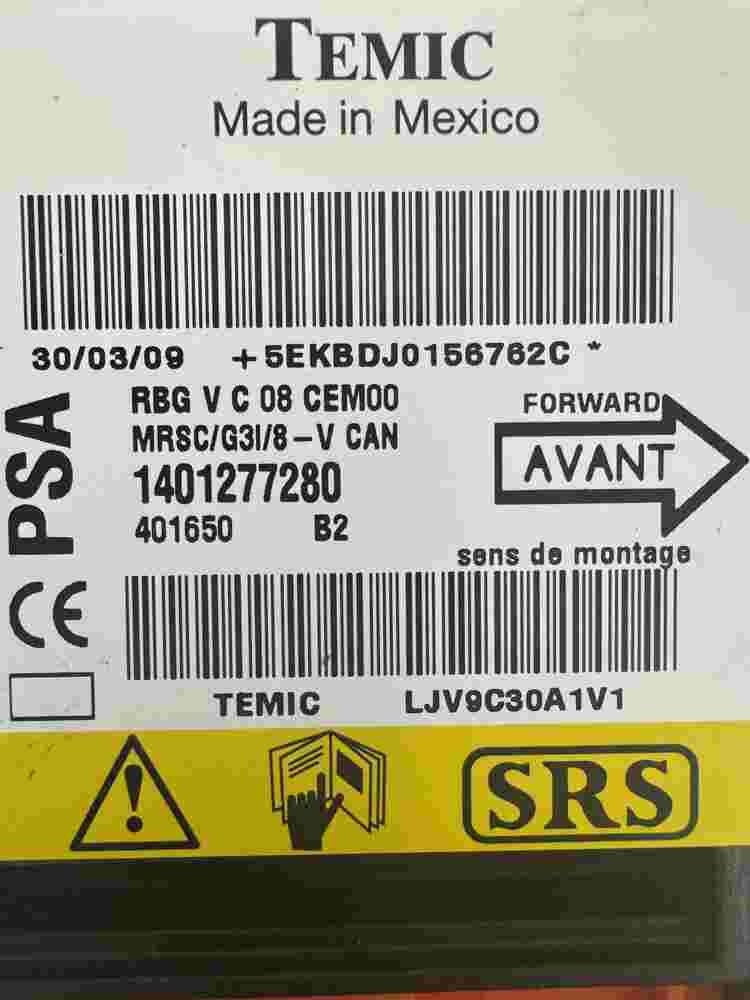 Airbagsensor Airbagsteuergerät Fiat Citroen Peugeot 807 1401277280 LJV9C30A1V1
