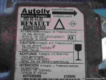 Airbagsensor Airbagsteuergerät Renault Laguna (AX) 8200018830B 550804400