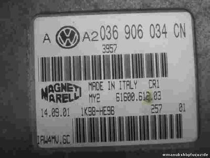 Motorsteuergerät  VW 036906034CN MAGNETI MARELLI IAW4MV6C  MY2 6160061203