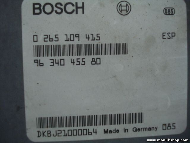 Steuergerät Peugeot 607 9634045580 96 340 455 80 BOSCH 0265109415 0 265 109 415