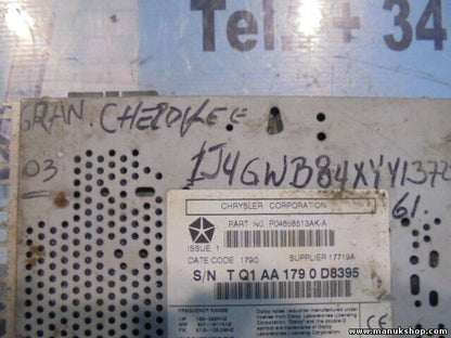 Radio CD Jeep Grand Cherokee Chrysler 300M P04858513AKA