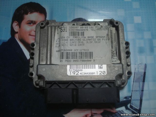 Motorsteuergerät Alfa 147 Fiat Stilo 51798000 192 4E34A3GBM BOSCH 0281013672