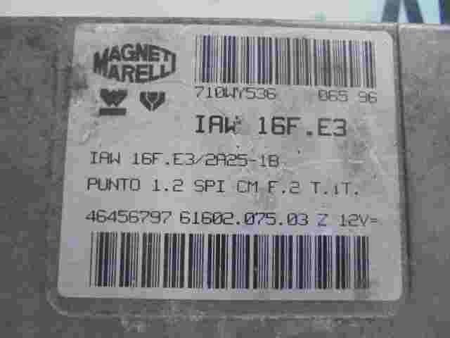 Motorsteuergerät Fiat Punto 1.2 46456797 6160207503Z IAW16FE3 IAW 16F.E3/2A25-1B