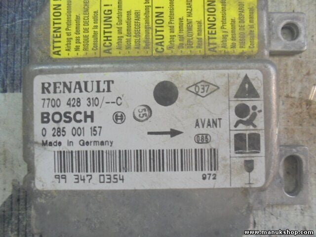 Airbagsensor Airbagsteuergerät  Renault  7700428310C 7700 428 310-C 0285001157