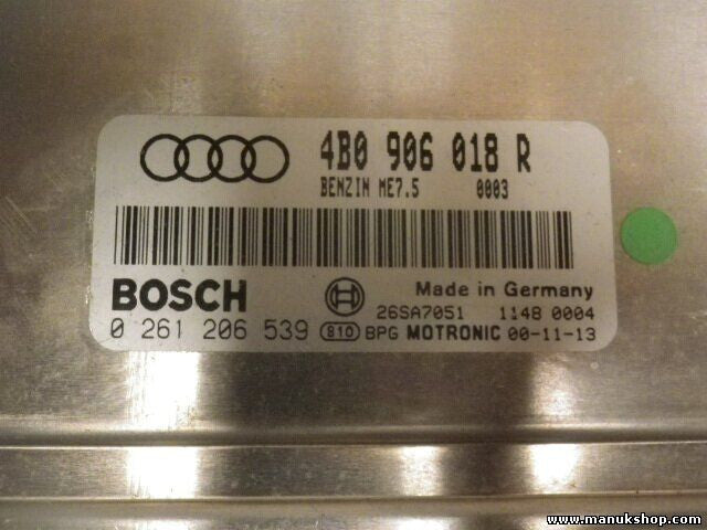 Motorsteuergerät Audi VW 4B0906018R BOSCH 0261206539 26SA7051 4BO906018R