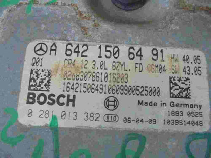 Motorsteuergerät Mercedes-Benz W164 A6421506491 12 3.0L 6ZYL FD06M04 0281013382