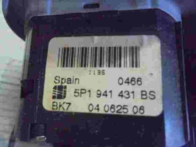 Nebel Lichtschalter Seat Toledo Altea 5P1941431BS 5P1 941 431 BS BK7 04062506