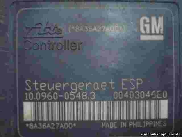 Steuergerät ABS Opel Astra H 13213610 AL ATE 10020602064 10096005483 00403046E0