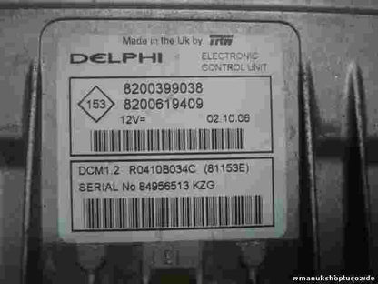 Motorsteuergerät Renault Kangoo TRW DELPHI R0410B034C 8200399038 8200619409