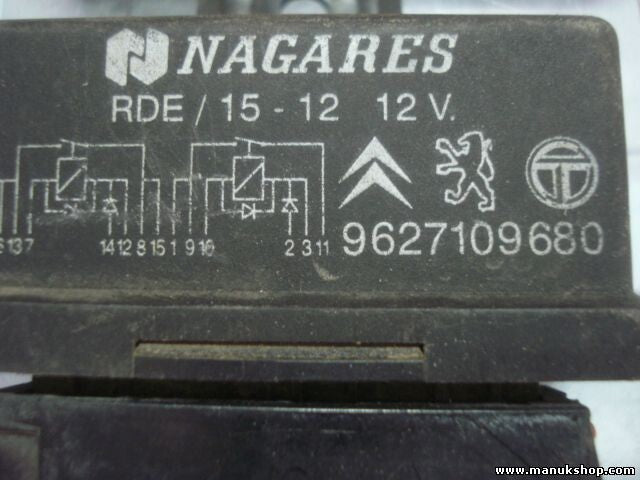 Kraftstoffpumpenrelais Citroen Berlingo Peugeot Partner 9627109680 NAGARES
