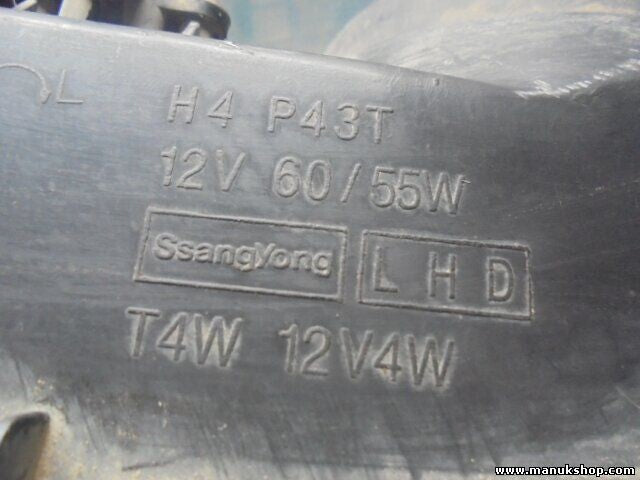 Scheinwerfer links SsangYong Musso Korando (K4) Family 2.5 D 1988 - 1997 H4 P43T