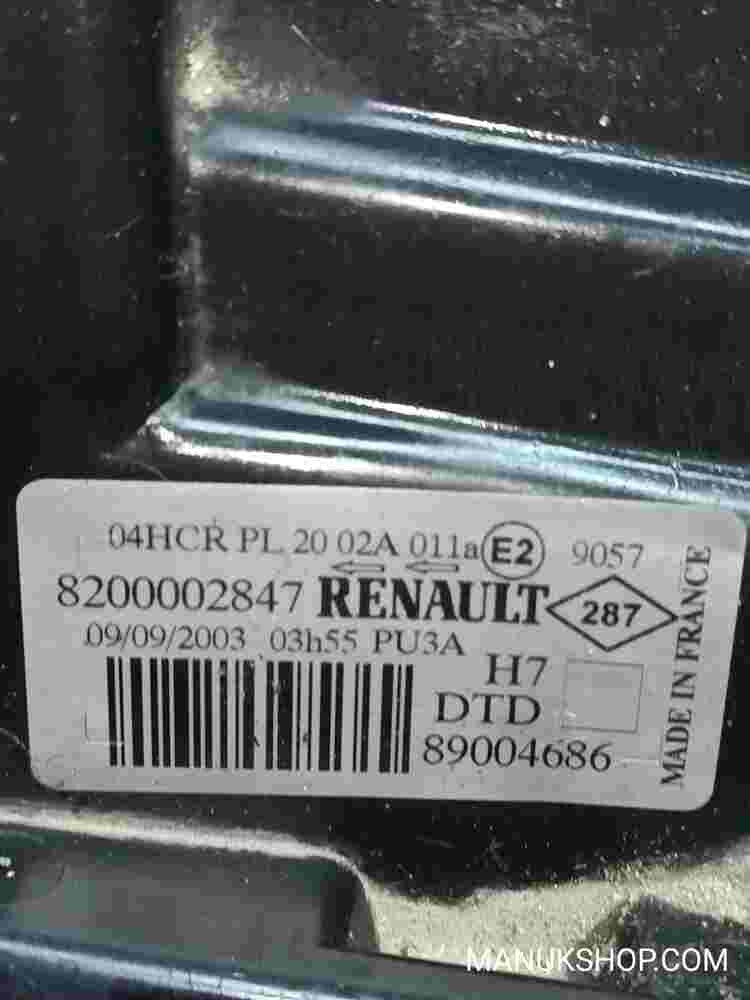 Scheinwerfer rechts Renault Laguna II 8200002847 8200 002 847 H7 DTD 89004686