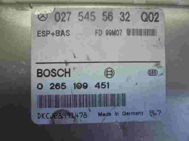 ETS ABS Steuergerät Mercedes E W210 0275455632 Q02 FD99M07 BOSCH 0265109451