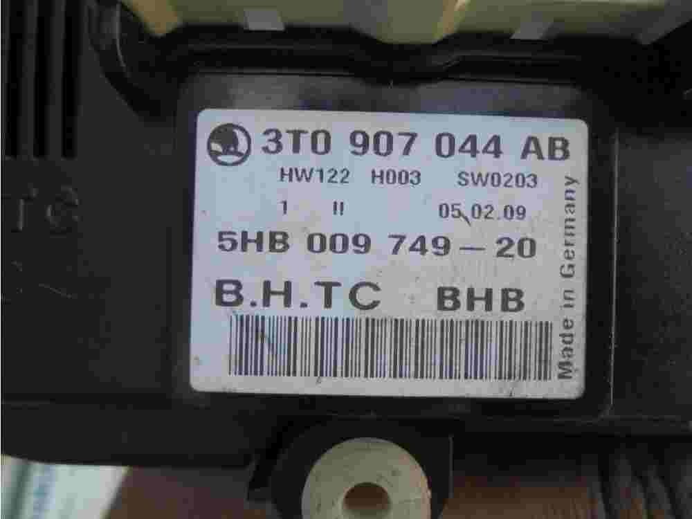 Klimabedienteil Skoda 3T0907044AB 3T0 907 044 AB 3TO907044AB 5HB00974920